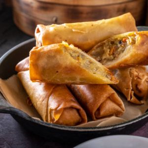 Menu spring rolls (vegetable / chicken)