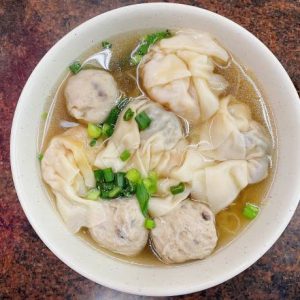Menu wonton soup